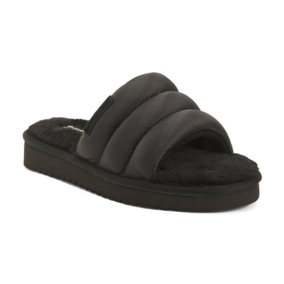 NEW KOOLABURRA BY UGG Men's Rommie Nylon Slippers black  261mn - Picture 1 of 8